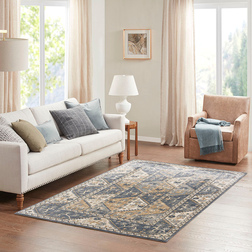 Tiled Border Area Rug B03597937