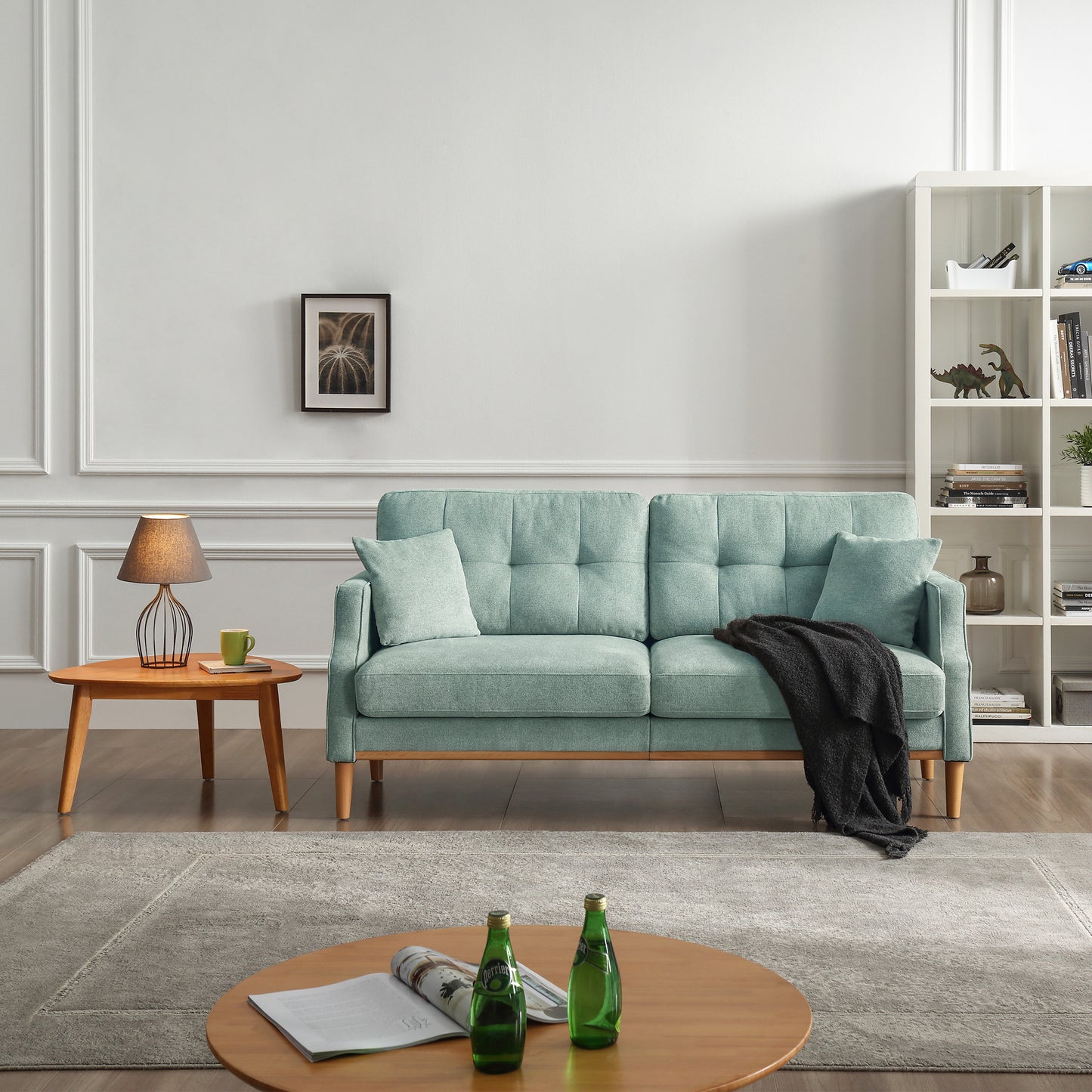 Living Space sofa 3 seater With Waterproof Fabric , USB Charge port W82072357