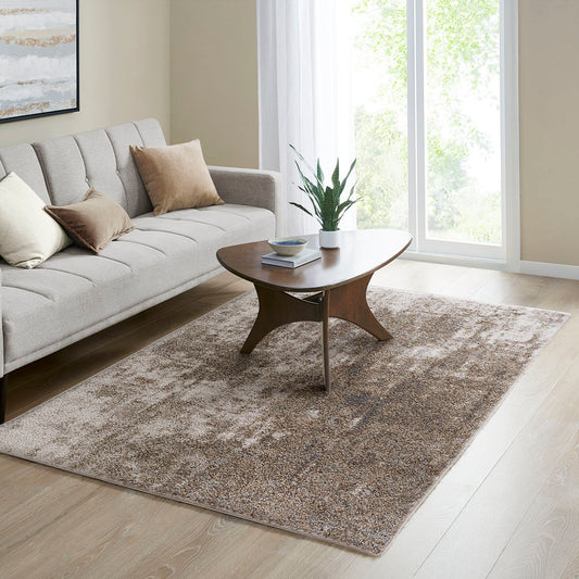 Cozy Shag Abstract Area Rug  B03597967