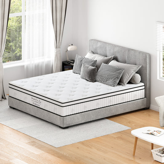 King Size Mattress,12 Inch Hybrid Mattress, Individually Pocketed Innerspring, Medium Firm  W2889P310473