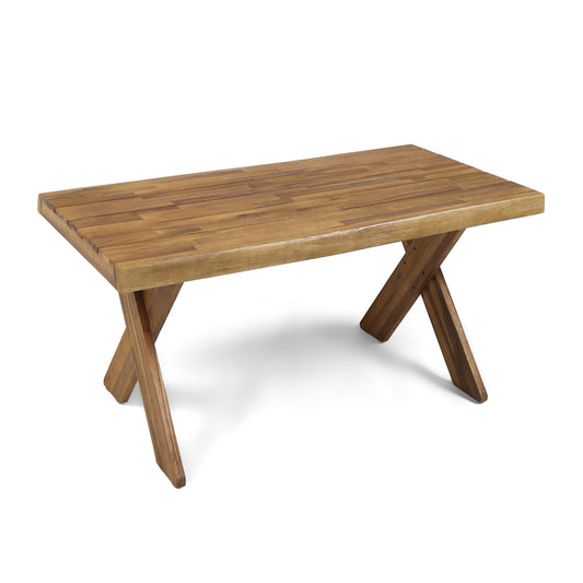 EAGLEWOOD Coffee Table in Sandblast Teak Finish with Rustic Acacia Wood Design, 39.25 x 20.50 x 18.00 inches  62534.00