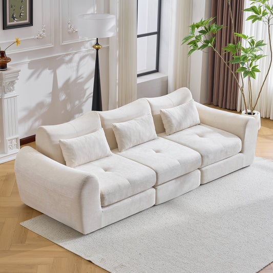 Modular Cloud Sofa, Convertible Folding Sofa Bed, Sectional Cushioned Sofa - Perfect for Living Room, Bedroom & Entertainment Space  W1829S00073