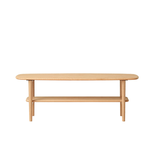 Center table Low Table 100% solid wood Top plate Desk Coffee table Width 100 x Depth 40 x Height 42 cm Study desk Work from home Easy to assemble Natural wood with storage shelf Natural writing desk  W1283P298067