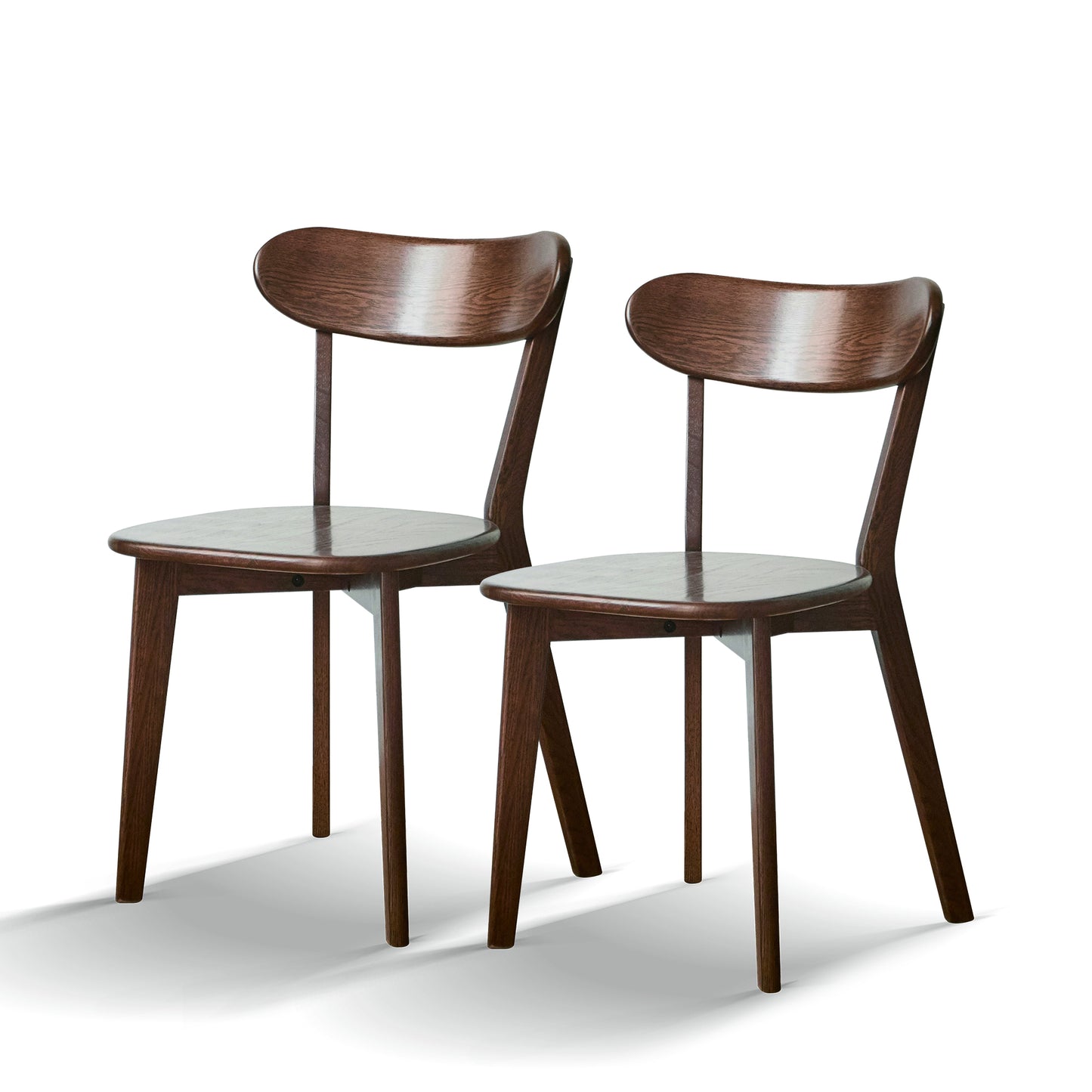 (Set of 2 pcs) Dining chair wooden FAS grade oak natural wood made in North America 100% dirt-free wood chair solid chair table chair wooden living room chair simple and natural 46.5 * 54 * 80cm  W1283P143272