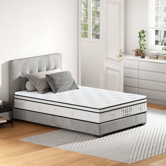 Full Size Mattress,12 Inch Hybrid Mattress, Individually Pocketed Innerspring, Medium Firm Full  W2889P310462