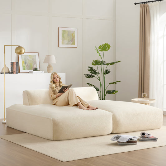 [VIDEO+NEW]90.0'Oversized Modular Sectional Sofa,Fully Compressed,Spacious Foam-Filled Sofa Bed for Living Room,elderly - friendly design,2 PC Free Combination,No Assembly Required,3 Colors  N723S9701A