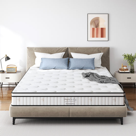 Twin Size Mattress,10 Inch Hybrid Mattress, Individually Pocketed Innerspring, Medium FirmTwin  W2889P310463