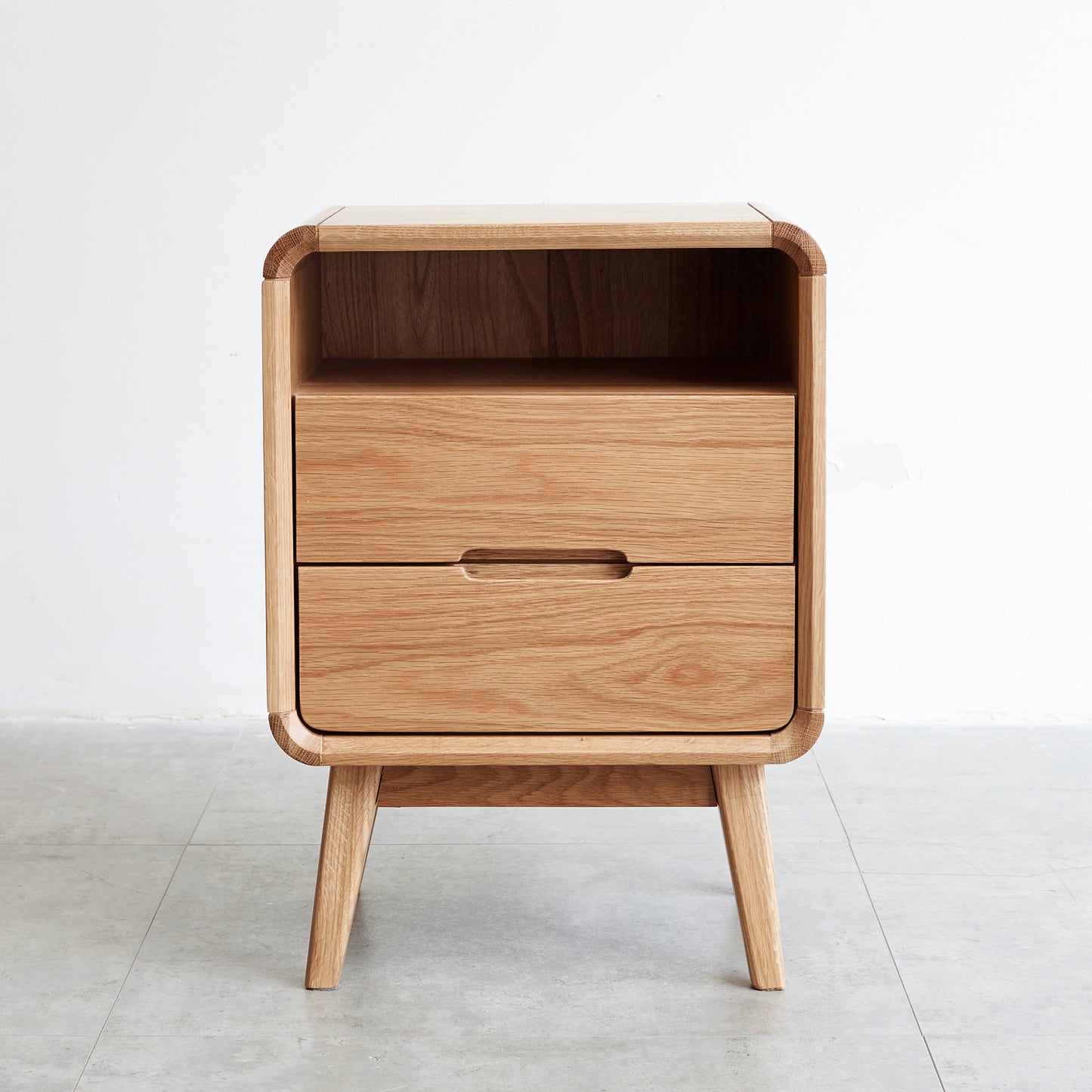 Pure Solid Wood Bedside Cabinet Modern Simple Nightstands Oak Bedside Cabinet Nordic Bedroom Solid Beech Storage Cabinet W1283P376337