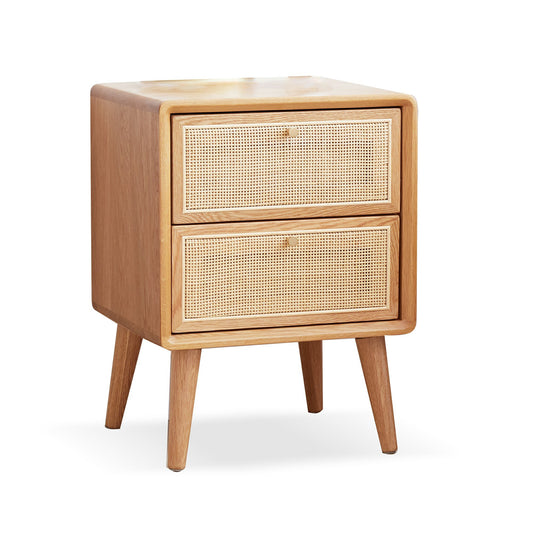 Pure Solid Wood Bedside Cabinet Modern Simple Nightstands North America Oak Bedside Cabinet Nordic Bedroom Solid Oak Storage Cabinet 0.4m  W1283121839