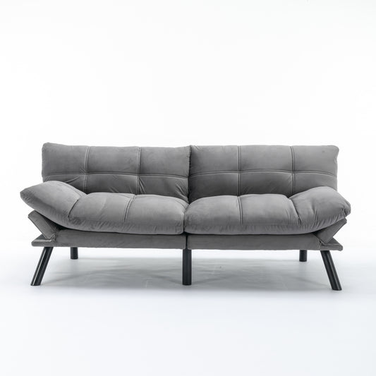 Light Grey Convertible Folding Modern sofa Bed  W570124912