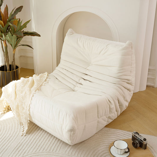 No Installation Bean Bag Chair Big Beanbag Chair for Adults Bean Bag Lounger Foam Chair for Home, Apartment, Living room or Gaming Venue Sofa in a box  W2733P183836