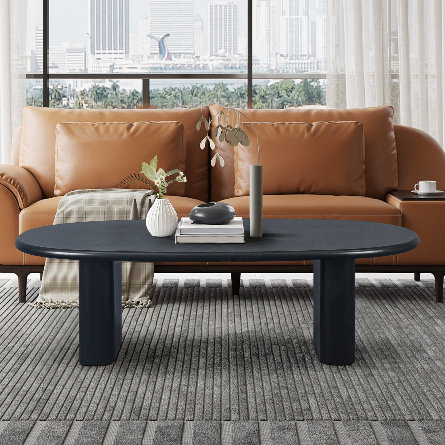 51'' Tapered Tabletop Coffee Table (BLACK)  W1445P153022