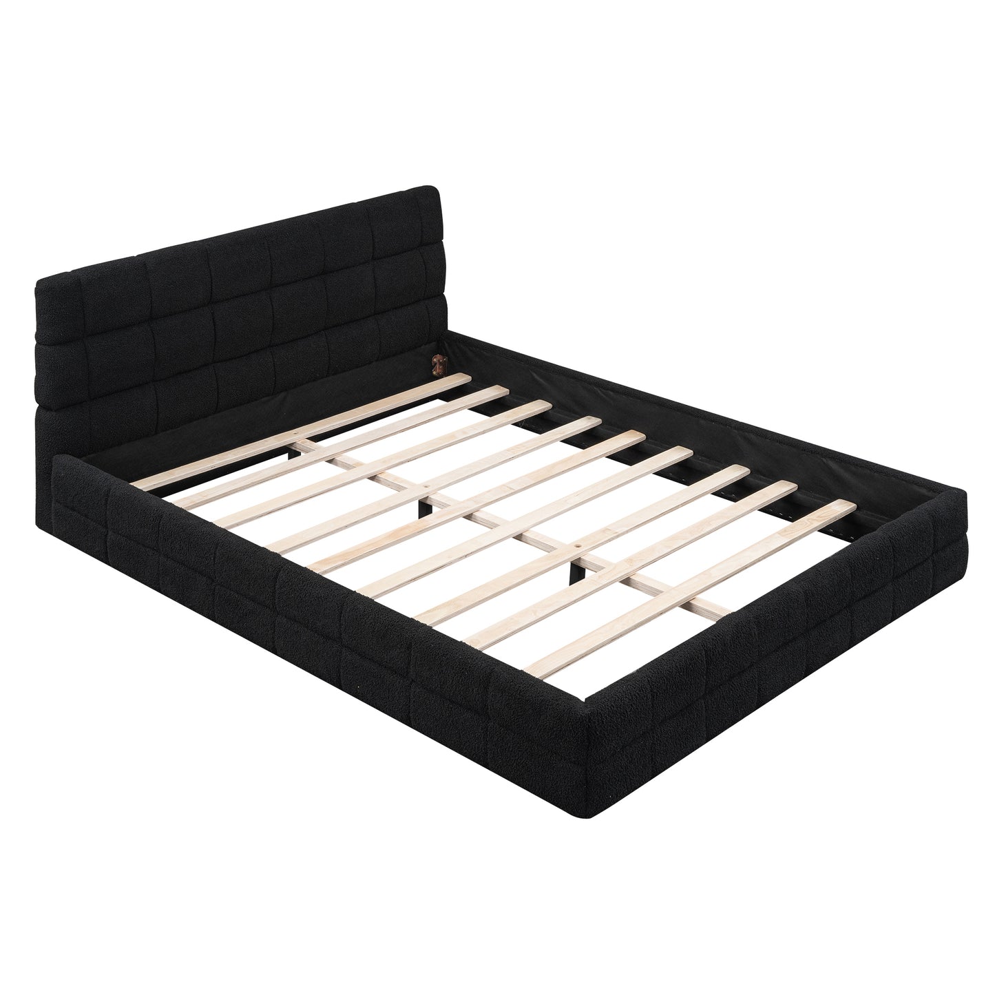 Queen Size Upholstered Platform Bed  DL001520AAB
