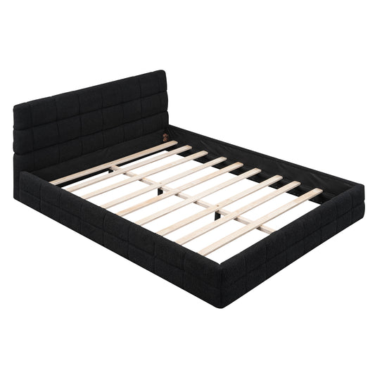 Queen Size Upholstered Platform Bed  DL001520AAB