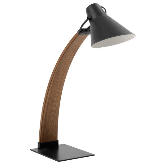 Noah Mid-Century Modern Table Lamp in Walnut and Black by LumiSource  B202P224220