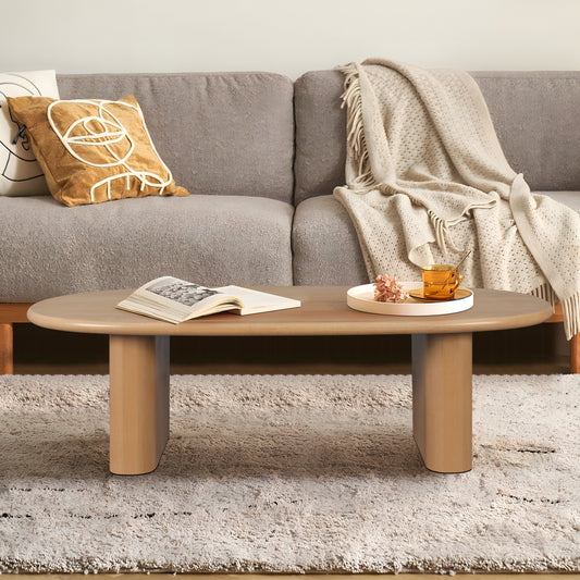 51'' Tapered Tabletop Coffee Table (NATURAL WOOD)  W1445P153017