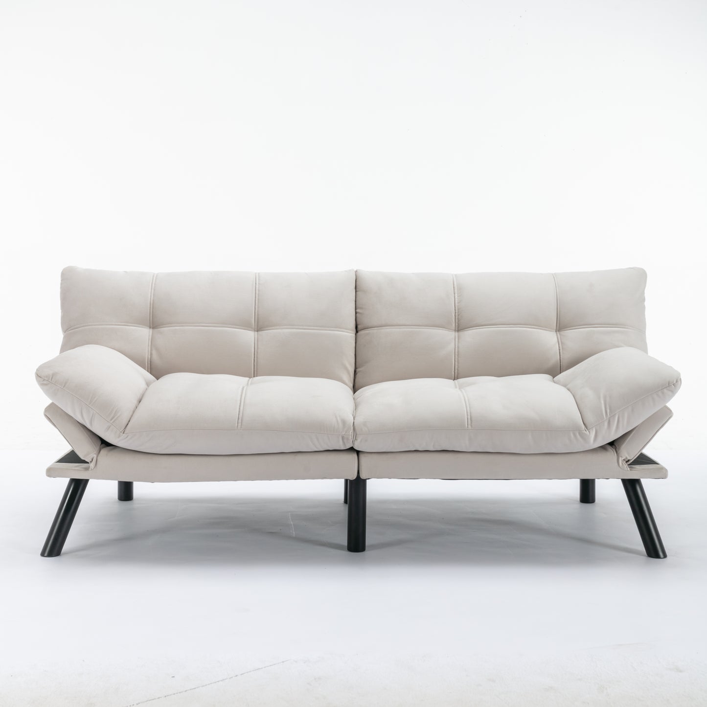 Cream Convertible Folding Modern sofa Bed W570124915