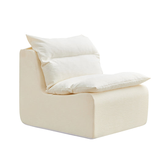 Single Chair Sofa Lounge Chair With Backrest Fully Compressed Sofa Suitable For Living Room, Bedroom, Polyester,ORANGE, WHITE W876P236431