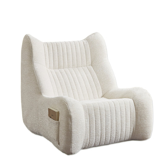 Bean Bag Chair for Adults, Lazy Floor Sofa Couch Memory Foam Bean Bag Sofas Chenille Fabric Reading Chair Comfortable Corner Lounge Sofa for Living Room  W3434P329959