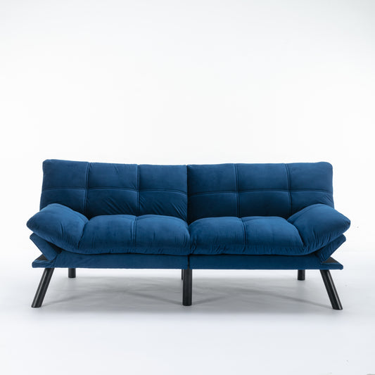 Navy Blue Convertible Folding Modern sofa Bed W570124913