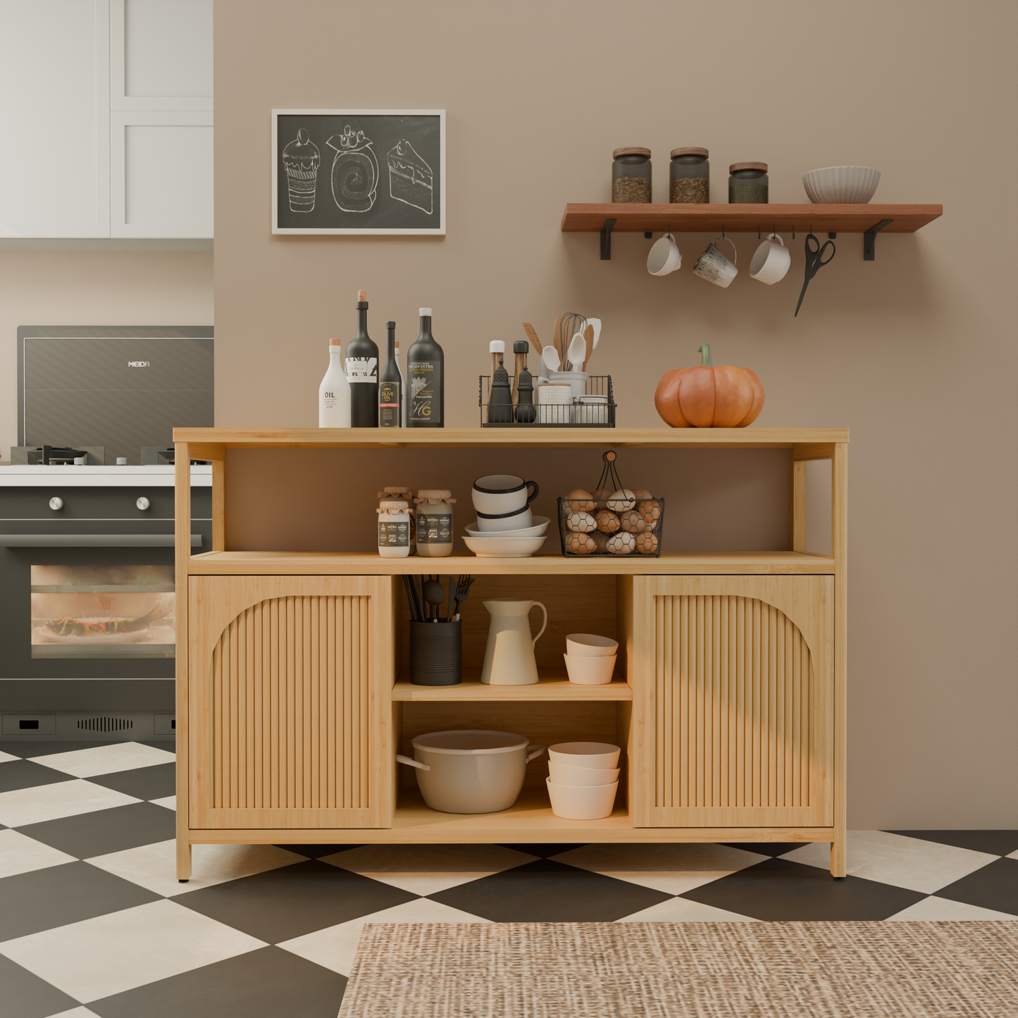 Bamboo sideboard  W2207P334020