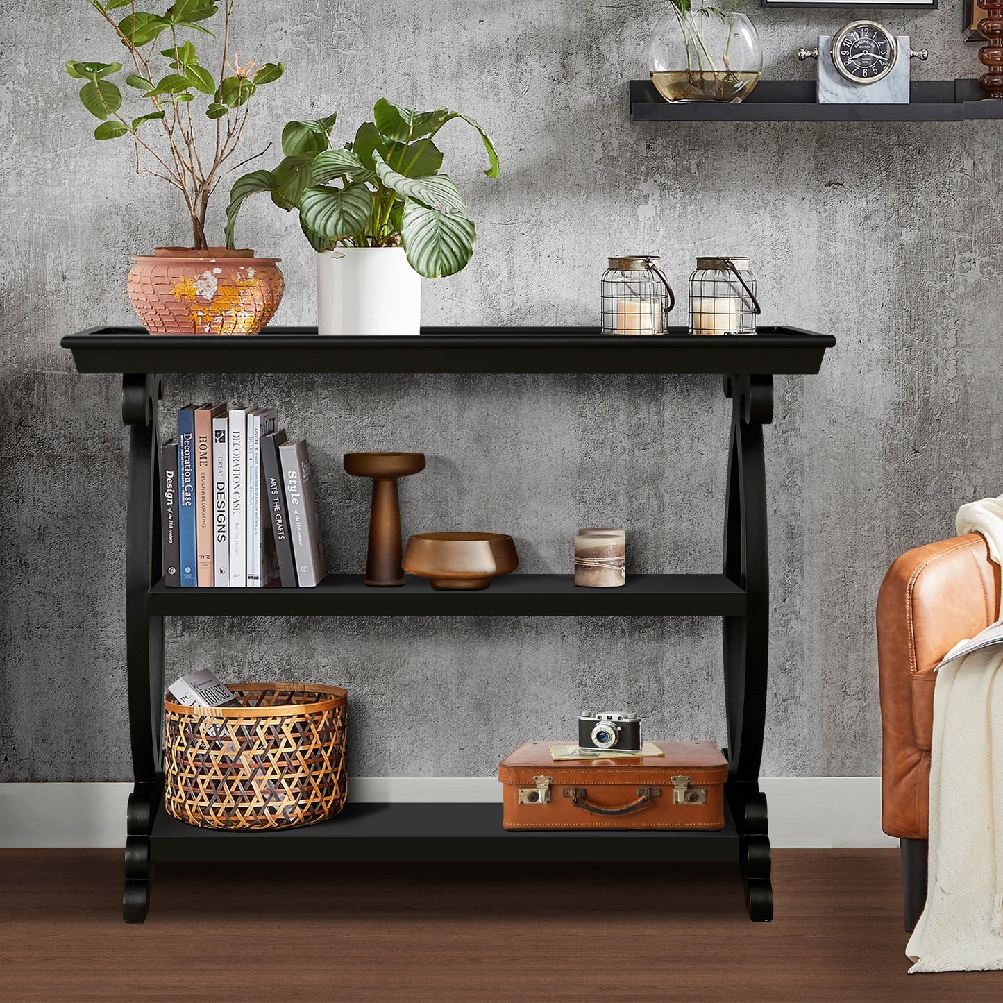 Newport Console Table For Living Room,Kitchen,Entyway(Black)  W1445P162740
